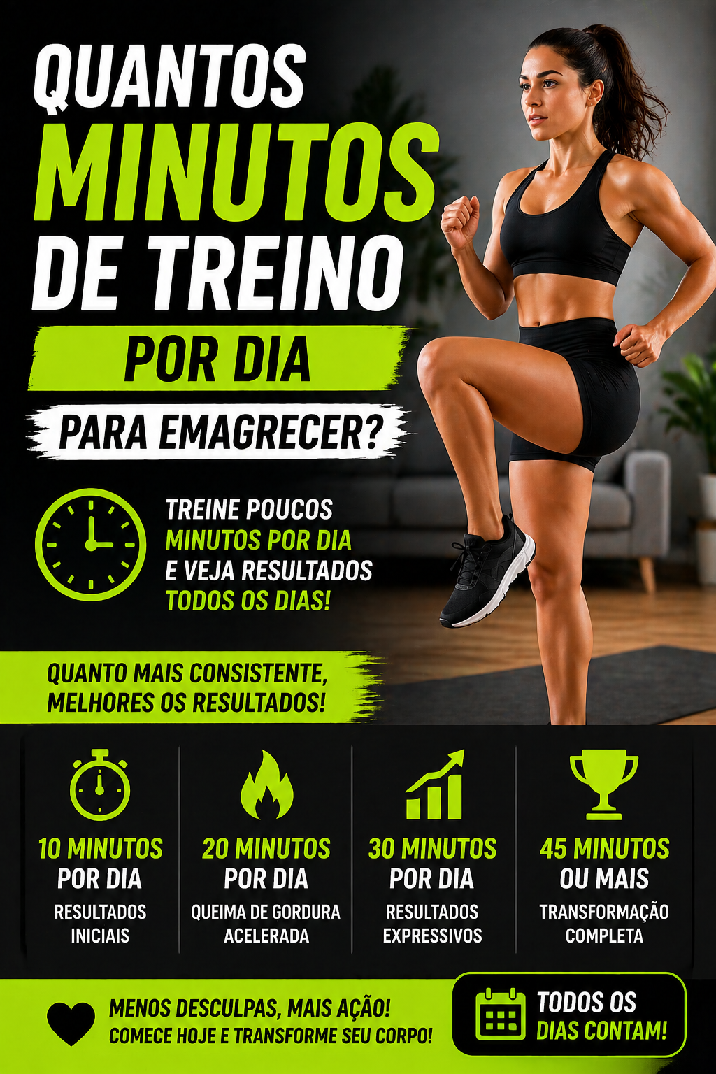 quantos minutos de treino por dia para emagrecer