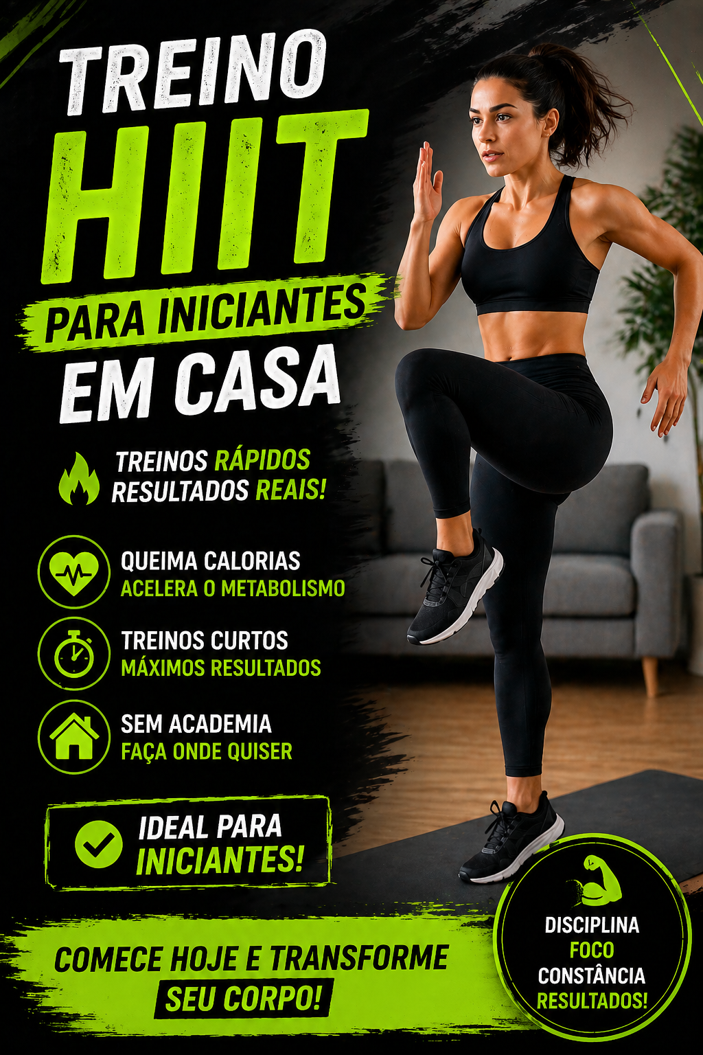 treino hiit para iniciantes em casa