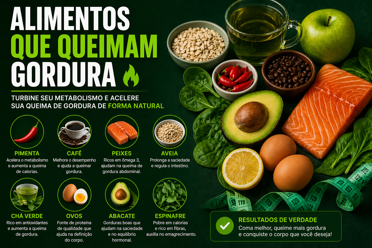 alimentos que queimam gordura