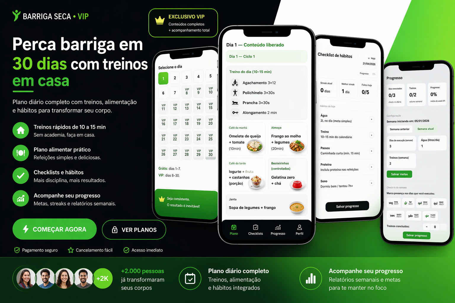 perder barriga em 30 dias