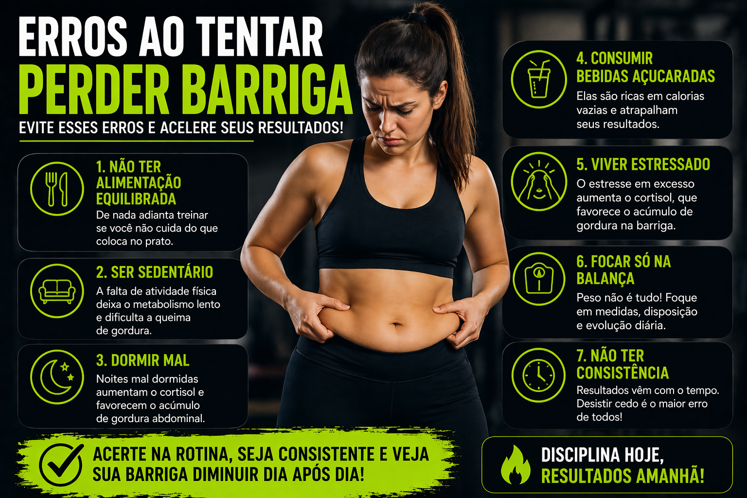 erros ao tentar perder barriga
