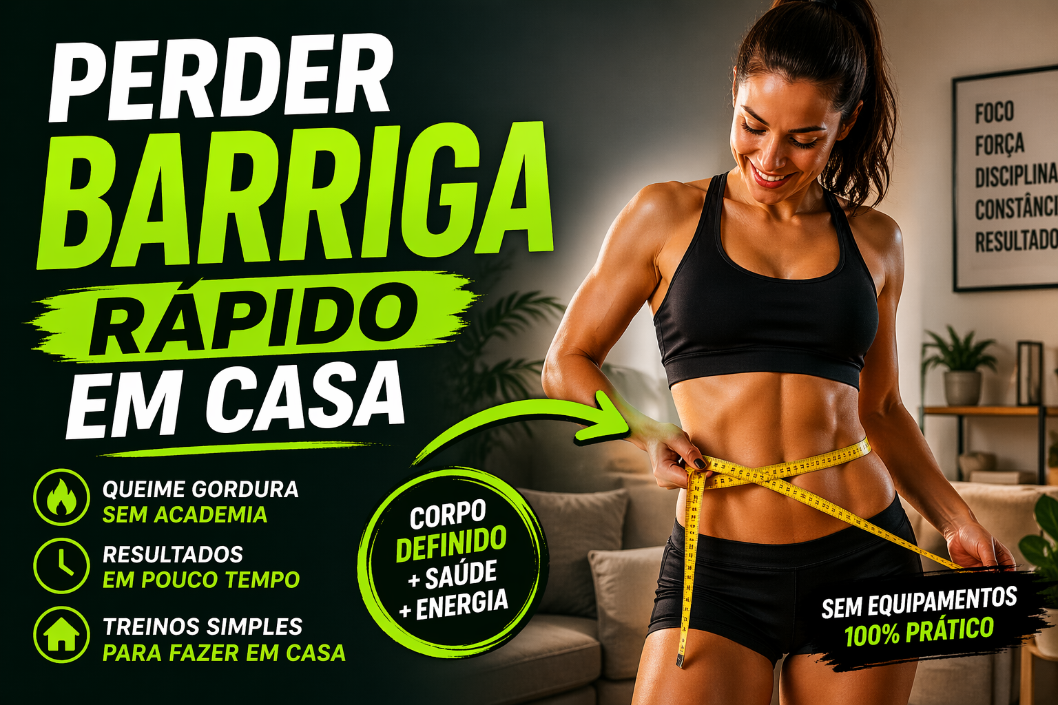 perder barriga rápido em casa