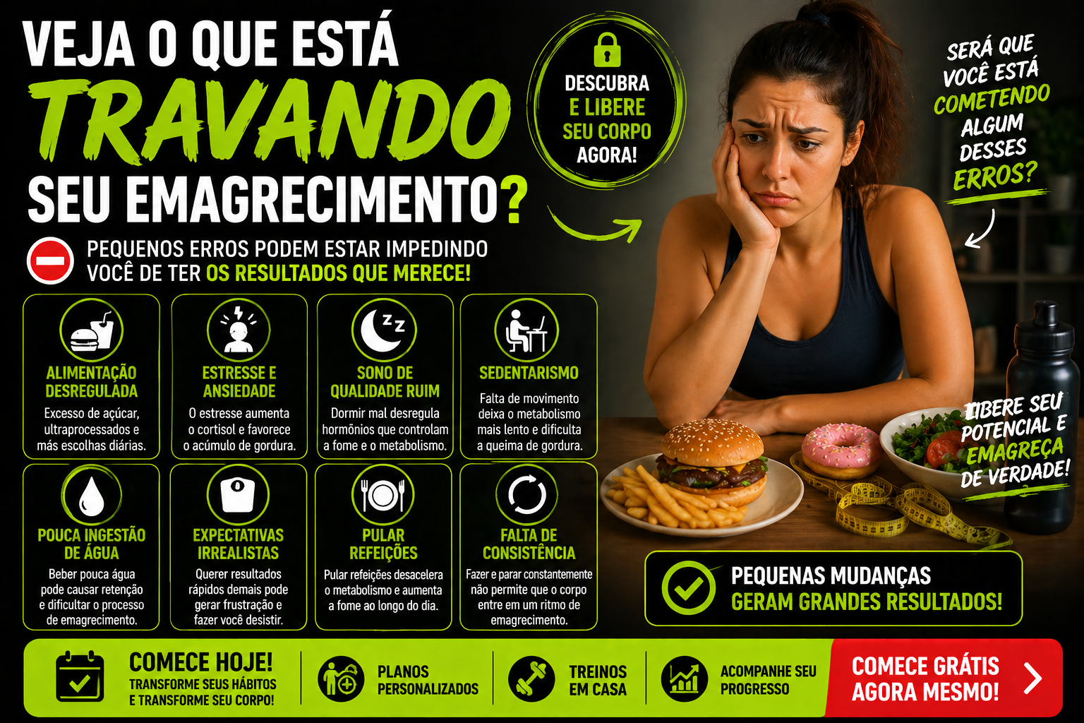 o que está travando seu emagrecimento