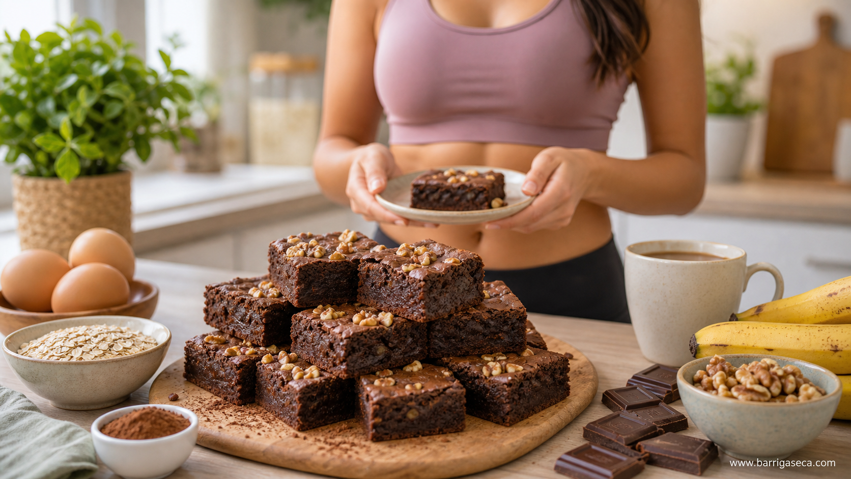 brownie fit saudável para matar vontade de comer doce