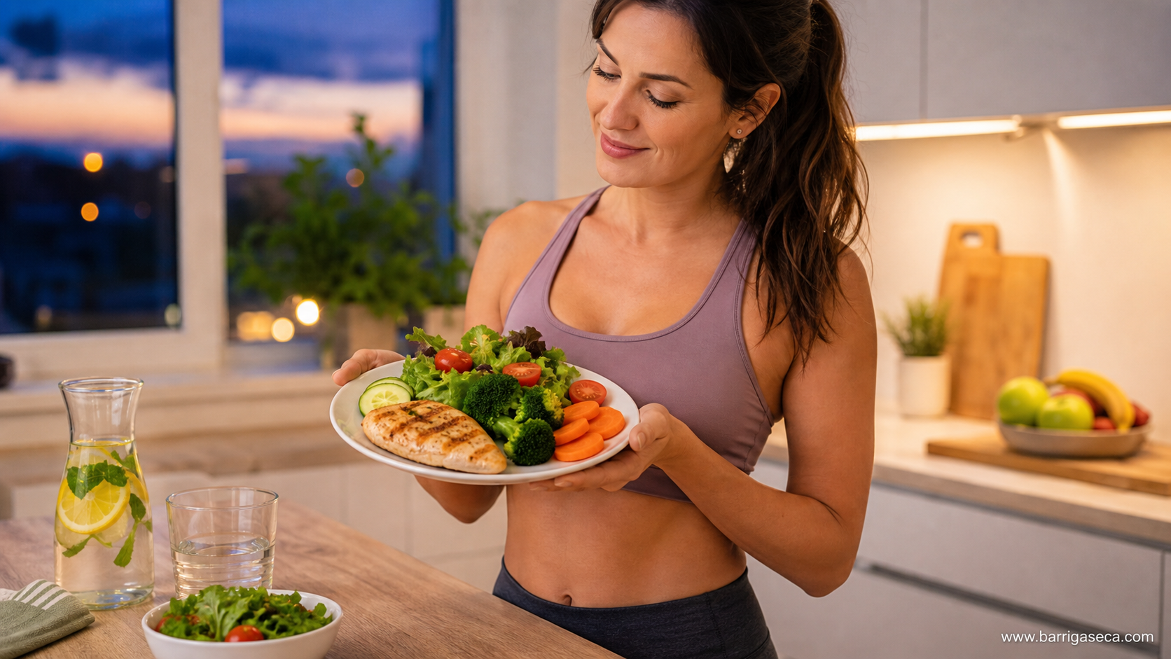 o que comer no jantar para desinchar barriga