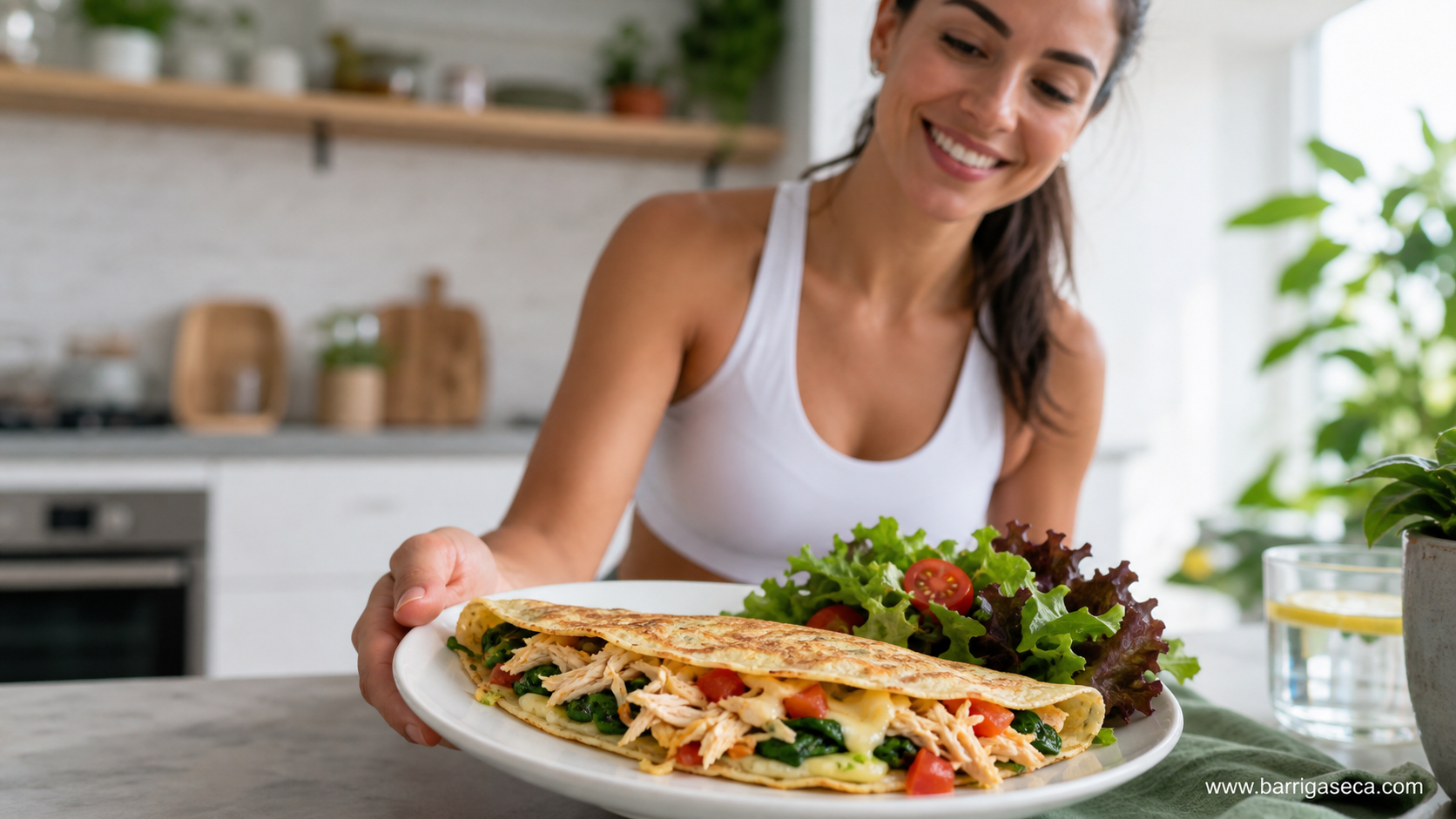 panqueca fit salgada para almoço ou jantar leve