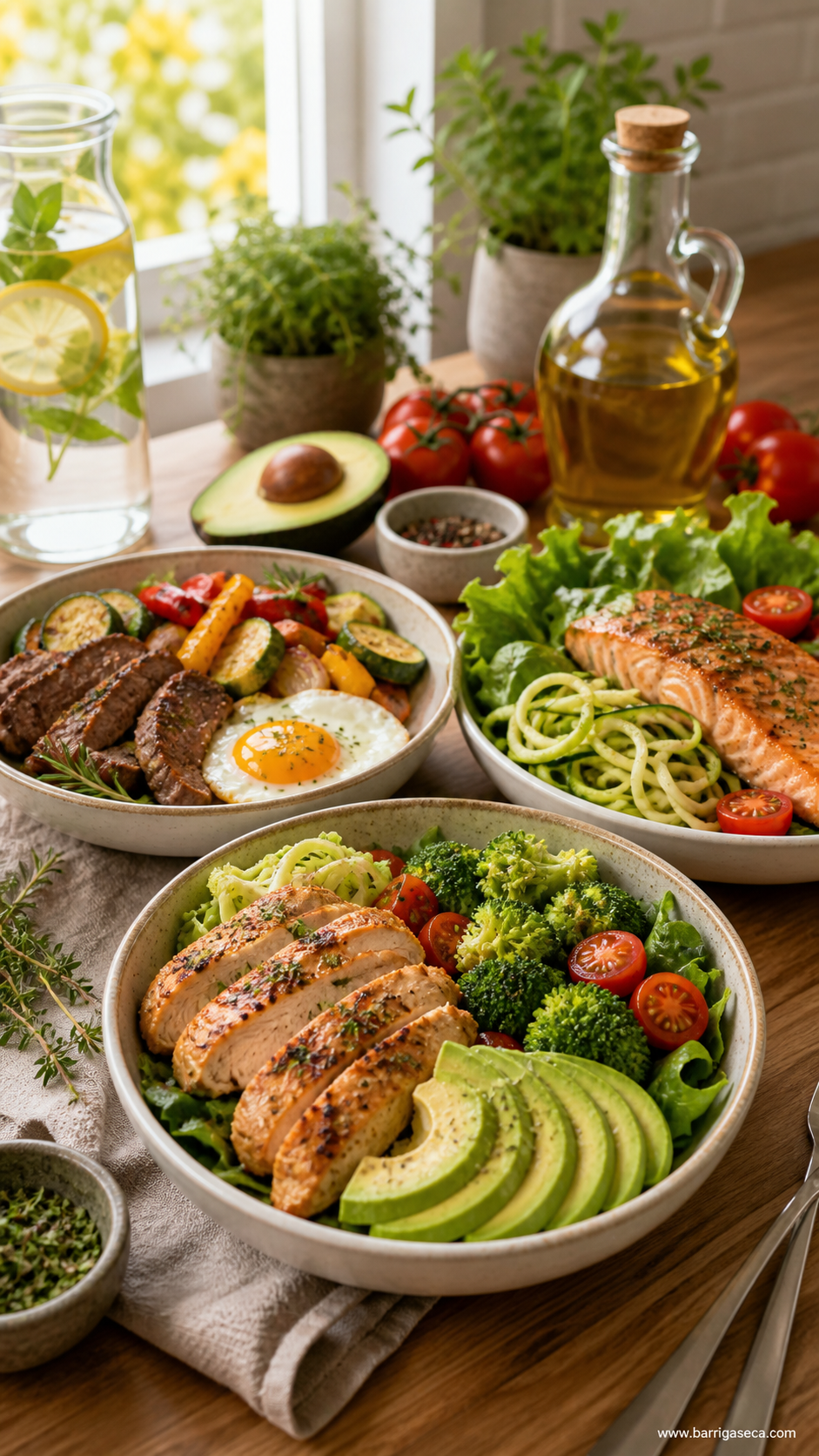 Almoços Low Carb saborosos e nutritivos