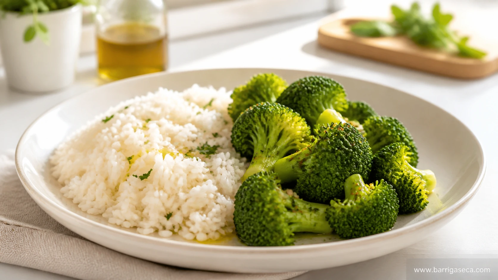 arroz com brócolis para emagrecer