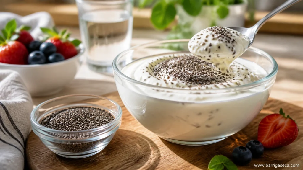 4 motivos para misturar iogurte natural com chia pela manhã