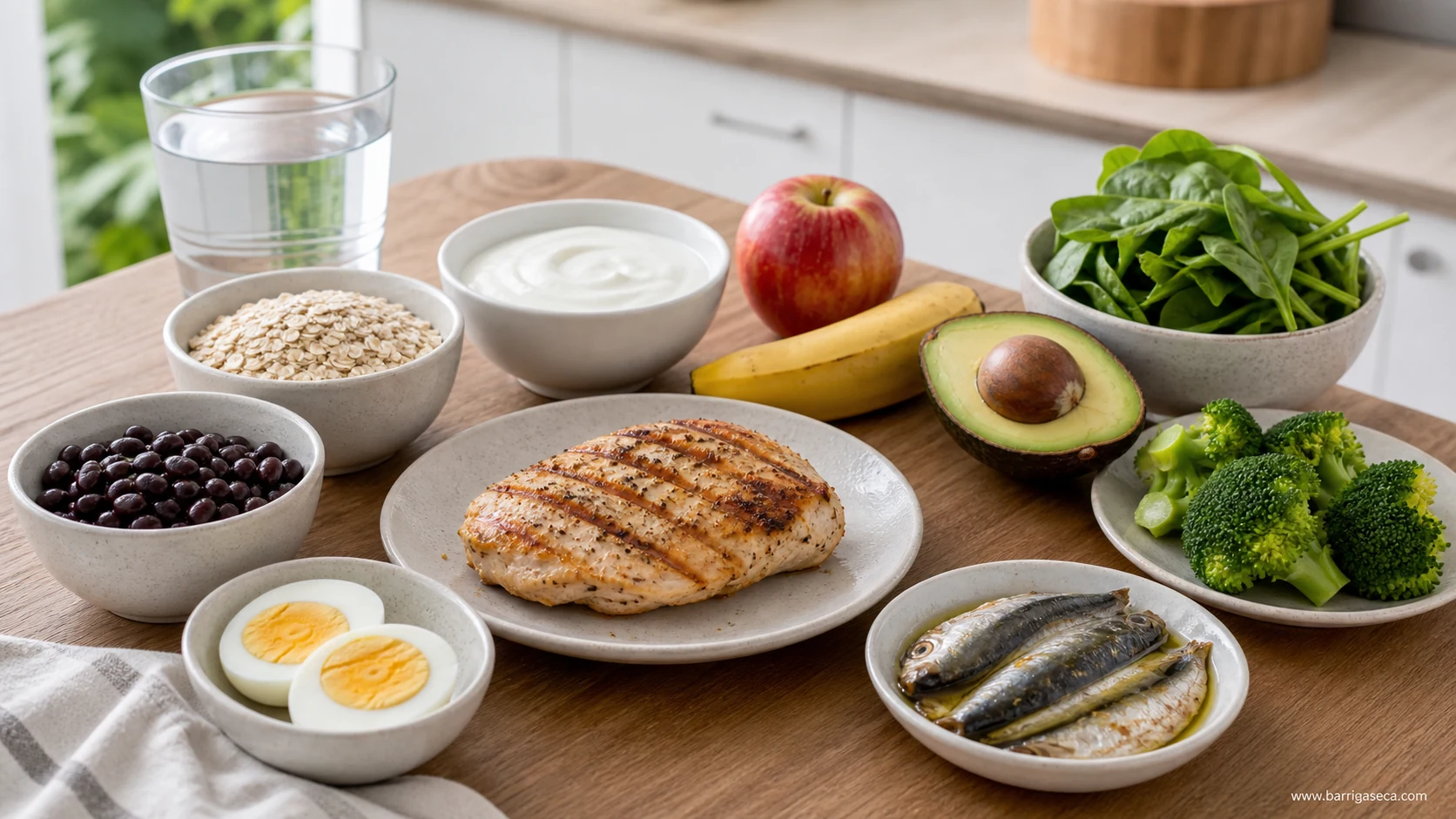Alimentos para perder gordura abdominal em uma refeição equilibrada