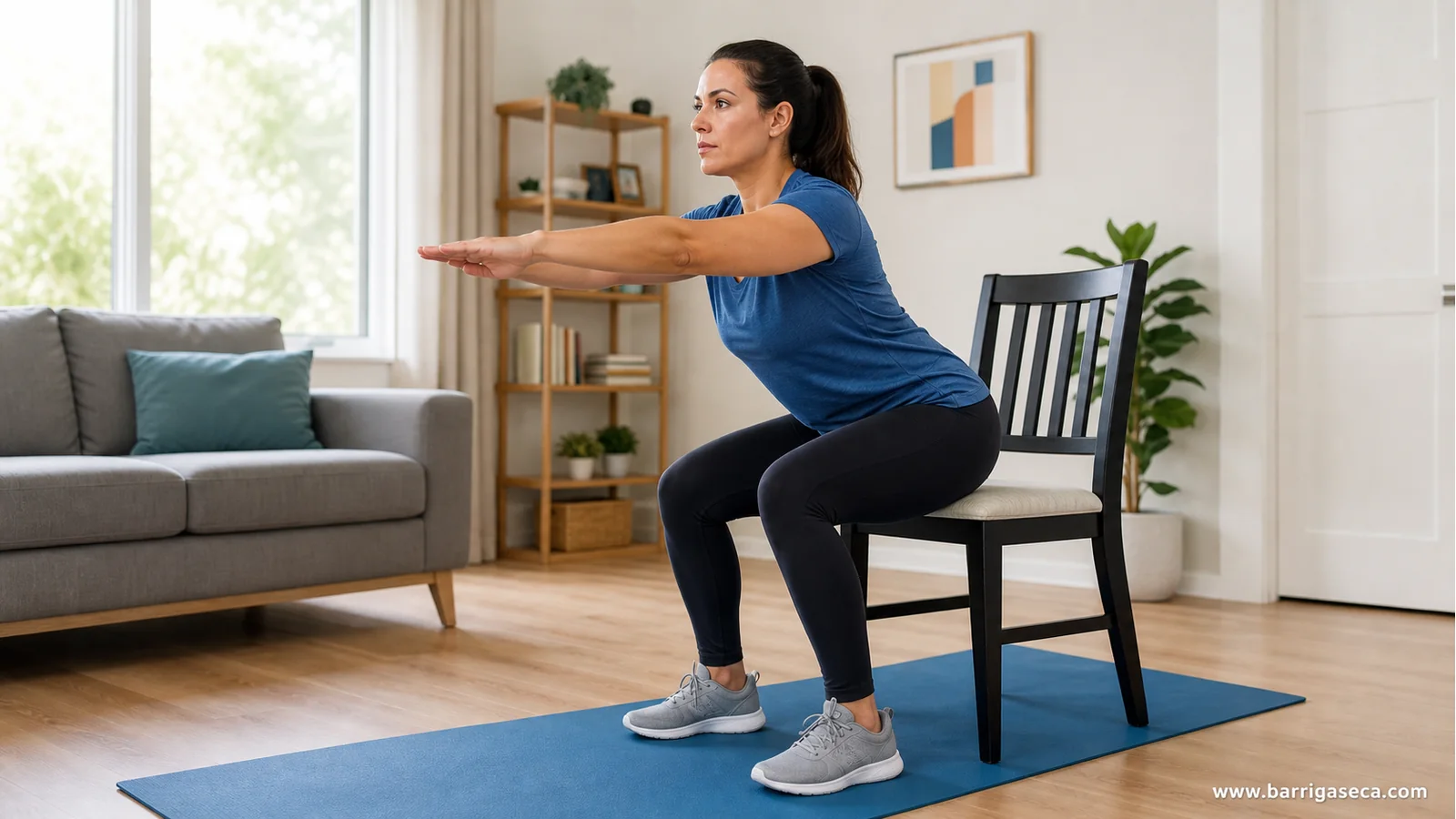 Pessoa fazendo exercícios para Voce perder barriga rápido em casa