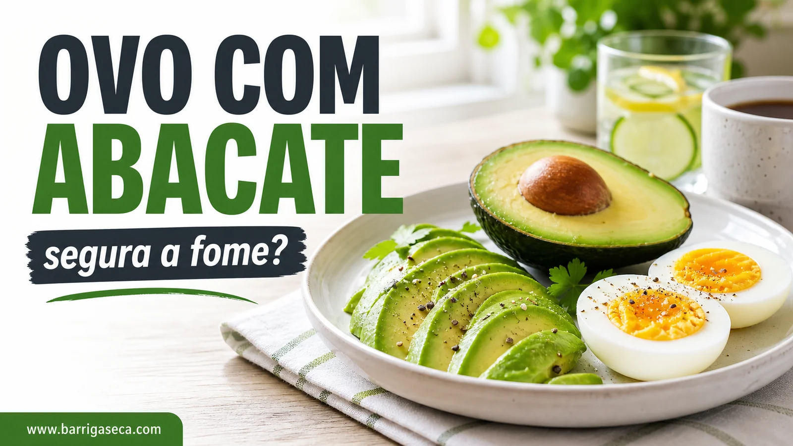 Ovo com abacate no café da manhã saudável