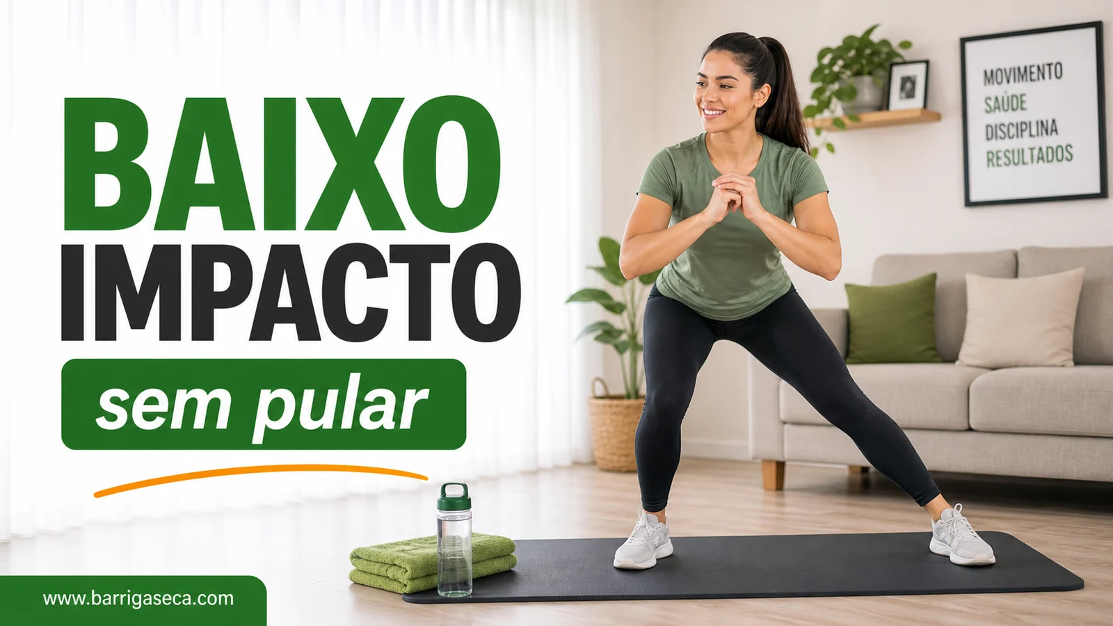 Treino de baixo impacto para emagrecer sem pular