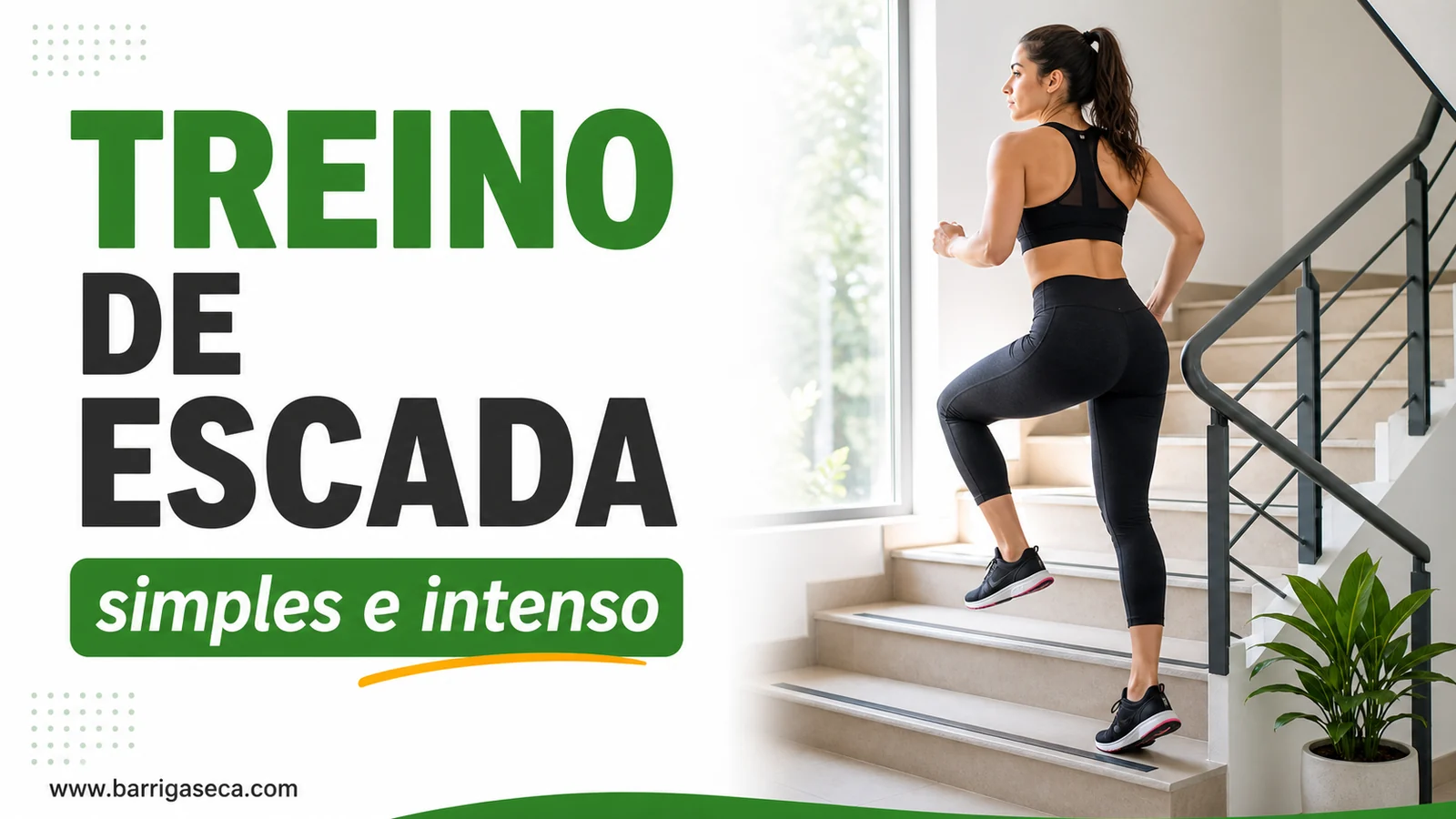 Treino de escada para emagrecer com segurança